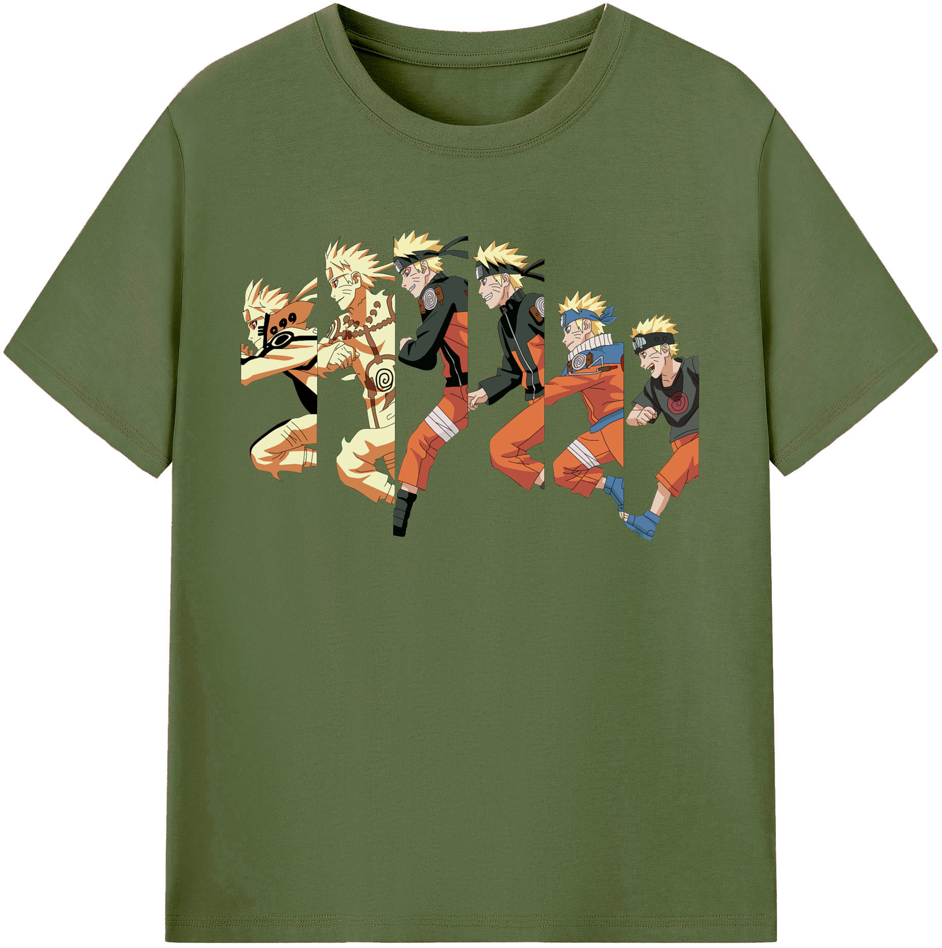 （画像用） NARUTO -ナルト- うずまき ナルト Uzumaki Naruto 綿100％半袖Tシャツ（フロントプリント）